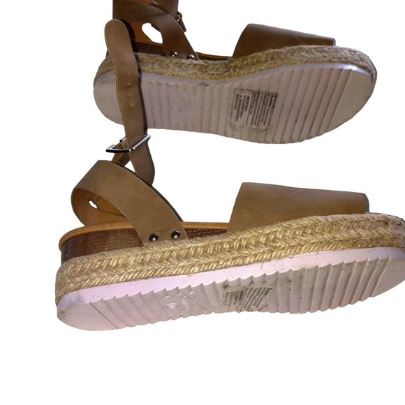 Forever Women’s Sandals Sz 10 NEW Open Toe Flat Platform Casual Fashion Shoes - Picture 4 of 8